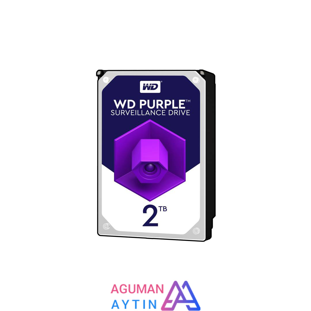 هارددیسک اینترنال وسترن دیجیتال سری Purple wd20purz ظرفیت 2 ترابایت(کارکرده)