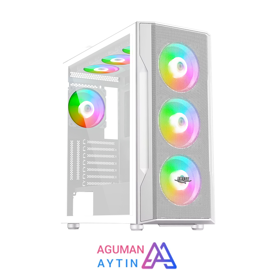 کیس Awest GT-AV12-W نمای ۲