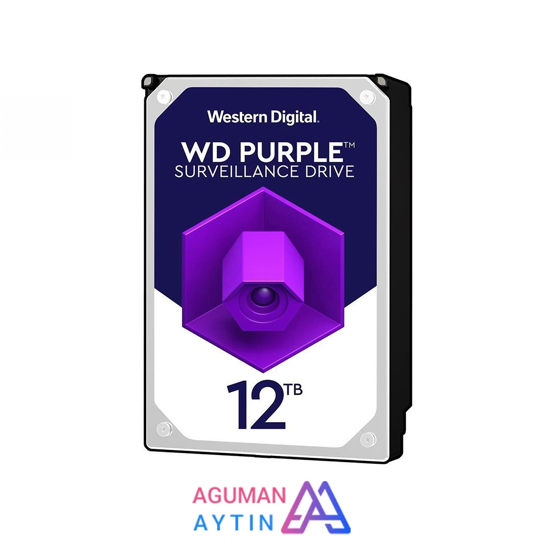 هارد دیسک اینترنال وسترن دیجیتال سری Purple ظرفیت 12 ترابایت اصل(نو)
