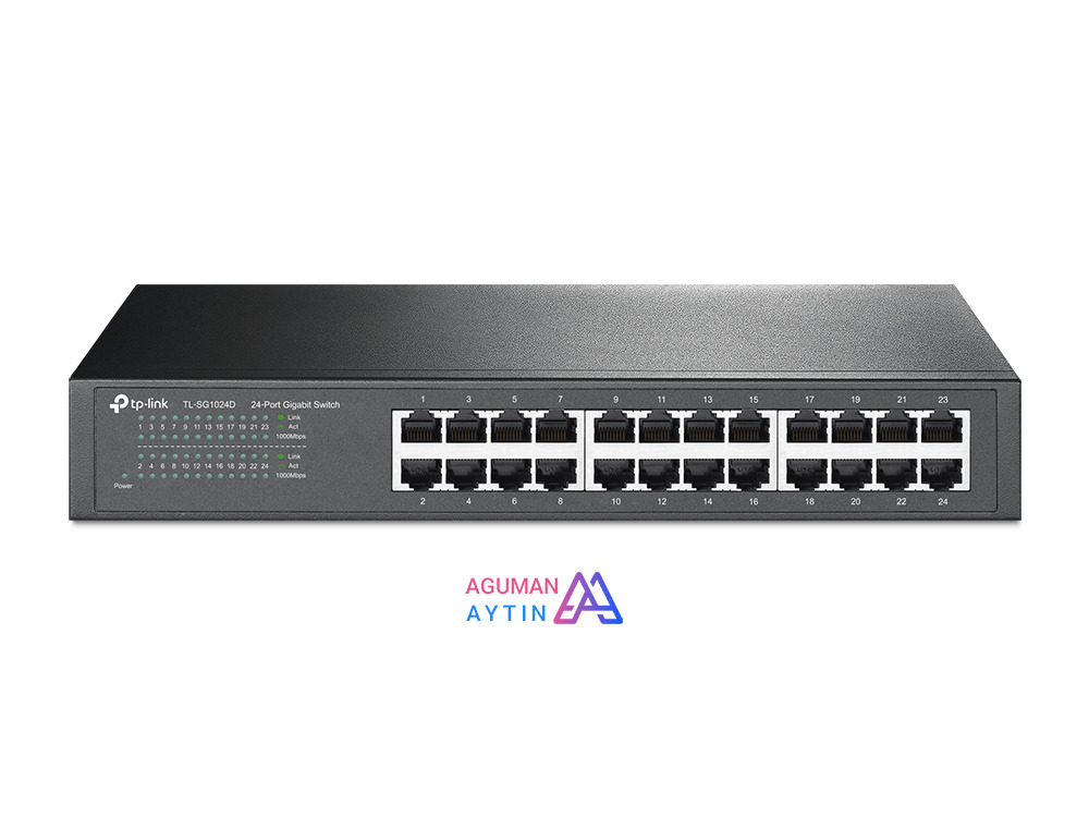 سوییچ 24 پورت تی پی لینک مدل TL-SG1024D V5 نمای ۲
