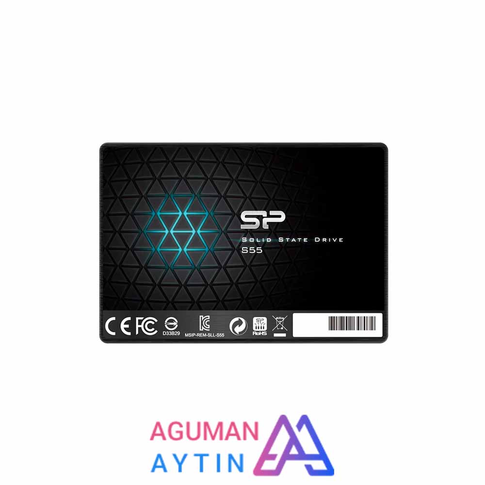 حافظه اس اس دی اینترنال سیلیکون پاور مدل Slim S55 ظرفیت 120 گیگابایت نمای ۲